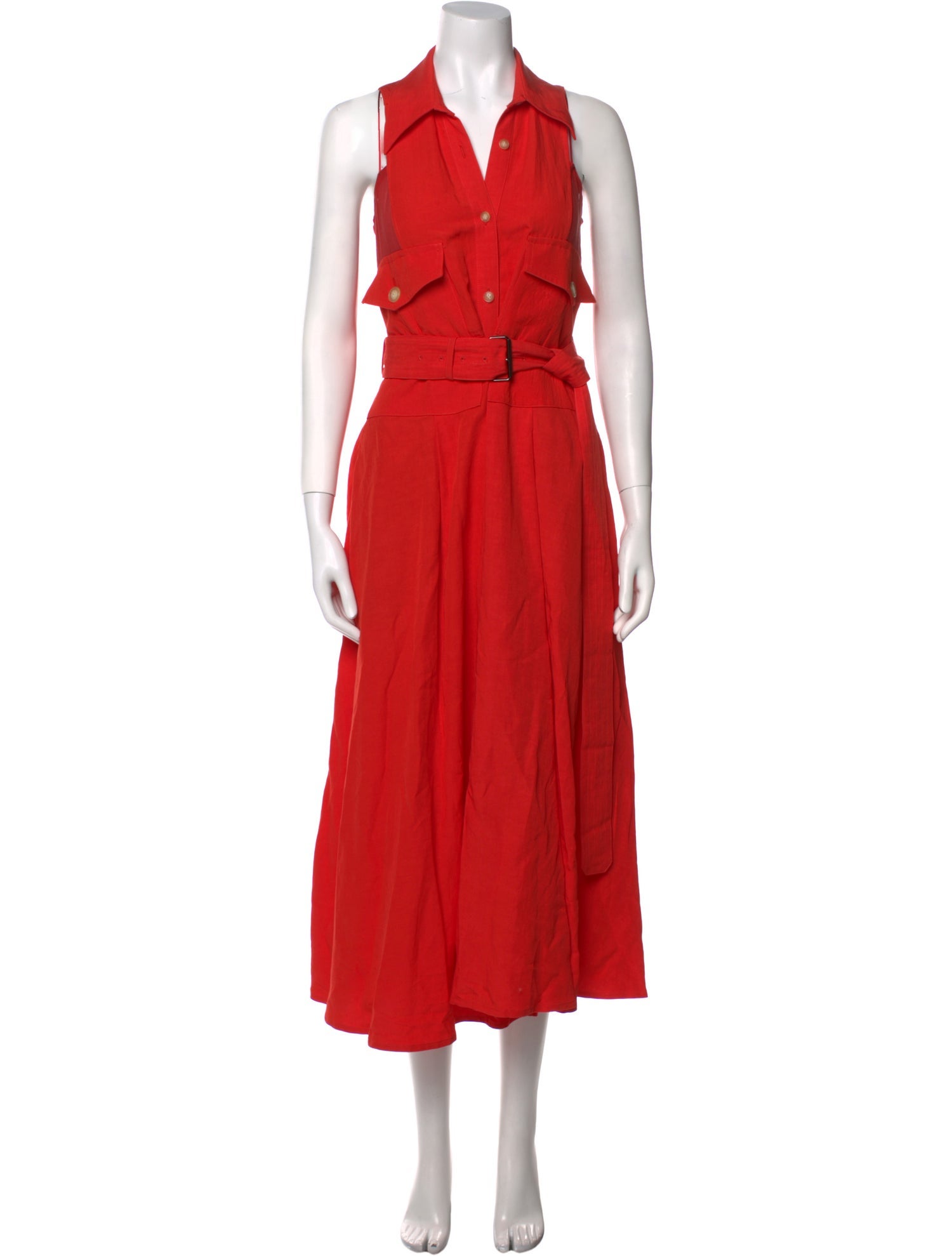Akira Naka V-Neck Long Dress